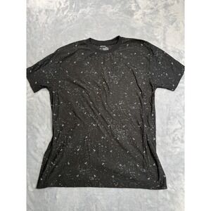 Vertical Sport T-Shirt Mens XL Black Anchor Splatter Print Cotton Short Sleeve